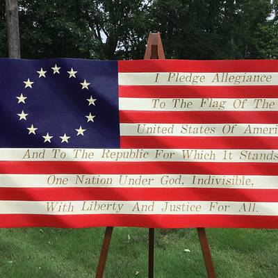 Pledge Allegiance Flag - Project by Roger Strautman