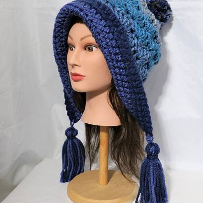 Frozen Snow Hat Warmer 6 with Tassels. - Project by Donelda's Creations