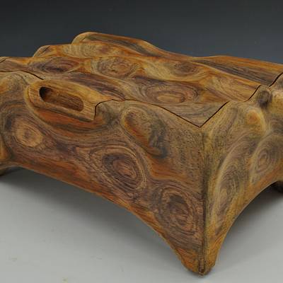 Carved Cocobolo jewelry Box - Project by Greg