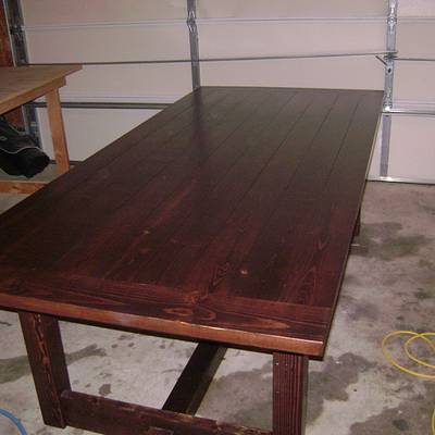 Pine Farm Table - Project by David Roberts