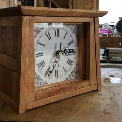 Arts and crafts style clock - Project by Wolf (& Rabbit!)
