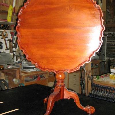 Piecrust tilt top table, finally after 8 years - Project by a1jim
