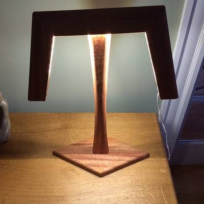 Led table lamp - Project by Hopewellwoodwork