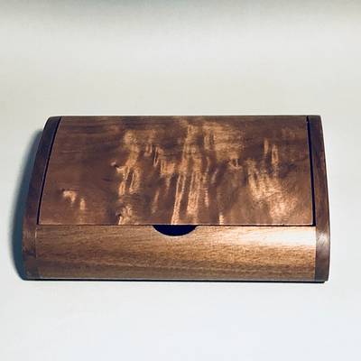 Small Walnut Box with Lift Lid - Project by Roger Gaborski