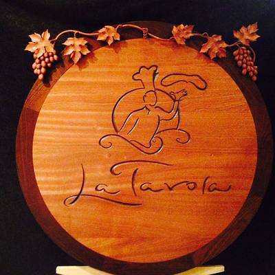 La Tavola restaurant sign 2014 - Project by Mike C.