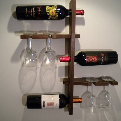 Floating Wine Rack - Project by Peepaw