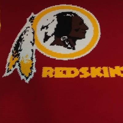 Washington Redskins graphghan - Project by Charlotte Huffman