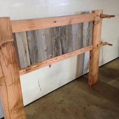 Queen barn wood headboard - Project by Boone's Woodshed