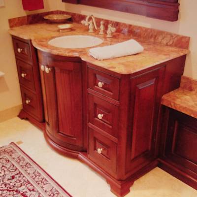 Mahogany Bathroom Cabinetry  - Project by Steve66