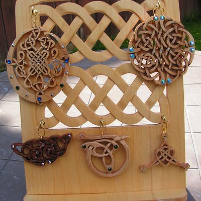 Celtic Pendants and Stand - Project by Celticscroller
