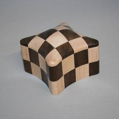 Curved Checkerboard Box - Project by Roger Gaborski