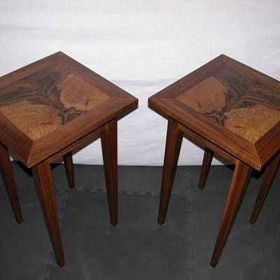 Book Matched end tables - Project by ChetKloss