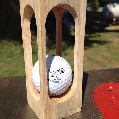 Golf Ball In Wood - Project by Railway Junk Creations