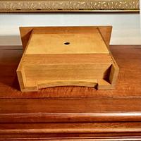 Arts And Crafts Style Clock With Greene And Greene Ebony Plugs