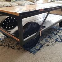 Industrial Steampunk Coffee Table 