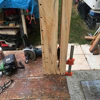 2 x pallet timber boxes