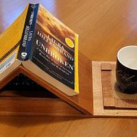 Book and coffee mug stand