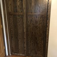 Oak closet sliding doors - Project by Fiftyfoursouth