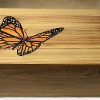 Eyeglass Storage - colored pyrography 