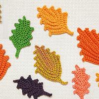 How To Crochet Easy Autumn Fall Leaves - Project by rajiscrafthobby