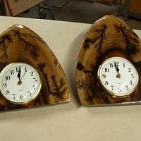 Natural Edge Clocks