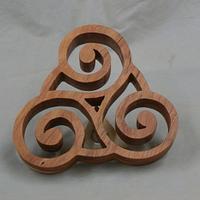 Celtic Triple Spiral Tiskelle Knot Trivet
