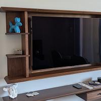 Wall-Mounted Mid-Century Modern TV Cabinet
