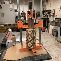 Segmented 4-Axis CNC Carved Vase #1