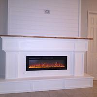 Faux Electric Fireplace Unit