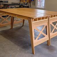 Folding Work Tables and Storage Bracket