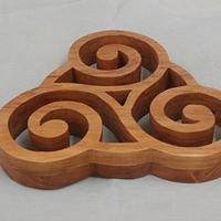Celtic Triple Spiral Tiskelle Knot Trivet - Project by 987Ron