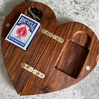 Heart-Shaped Cribbage Board