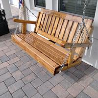 Beetle killed pine porch swing 