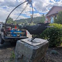 New sculpture and road trip to deliver/pick up sculptures from a couple of cities. 