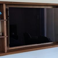 Wall-Mounted Mid-Century Modern TV Cabinet