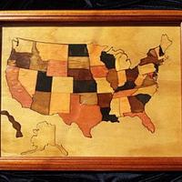 United States Puzzle Wall Art - Project by Angela Maddock