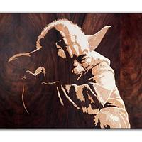 Yoda master marquetry - Project by Andulino