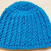 Easy Textured Crochet Beanie Cap - Project by rajiscrafthobby