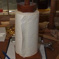 Vertical Paper Towel Holder (wooden threads).