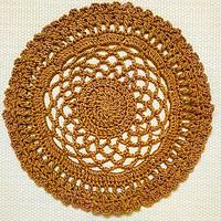 Simple Round  Crochet Placemat - Project by rajiscrafthobby