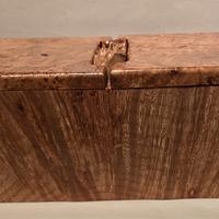 Maple wood burl divided keepsake box - Project by Boxer