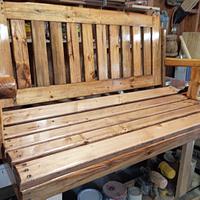 Beetle killed pine porch swing 