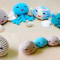 Crochet Sea Creatures One For All Basic Amigurumi Pattern  - Project by rajiscrafthobby