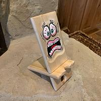 Phone Stand made from petrified wood