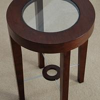 Round Glass-topped Side Table - Project by Ron Stewart