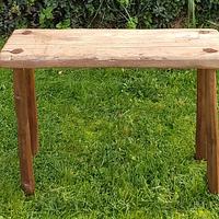 Simple drift wood stool - for the allotment fire pit