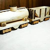 Santa Fe Wooden Train