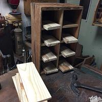 Nail / Screw Cabinet of Crate & Spalted Maple