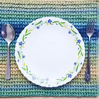 Gradient Crochet Tablemat Part of the 2026 International Crochet  - Project by rajiscrafthobby