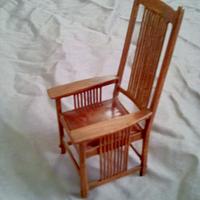 Gustav Stickley Tall Back Spindle Armchair